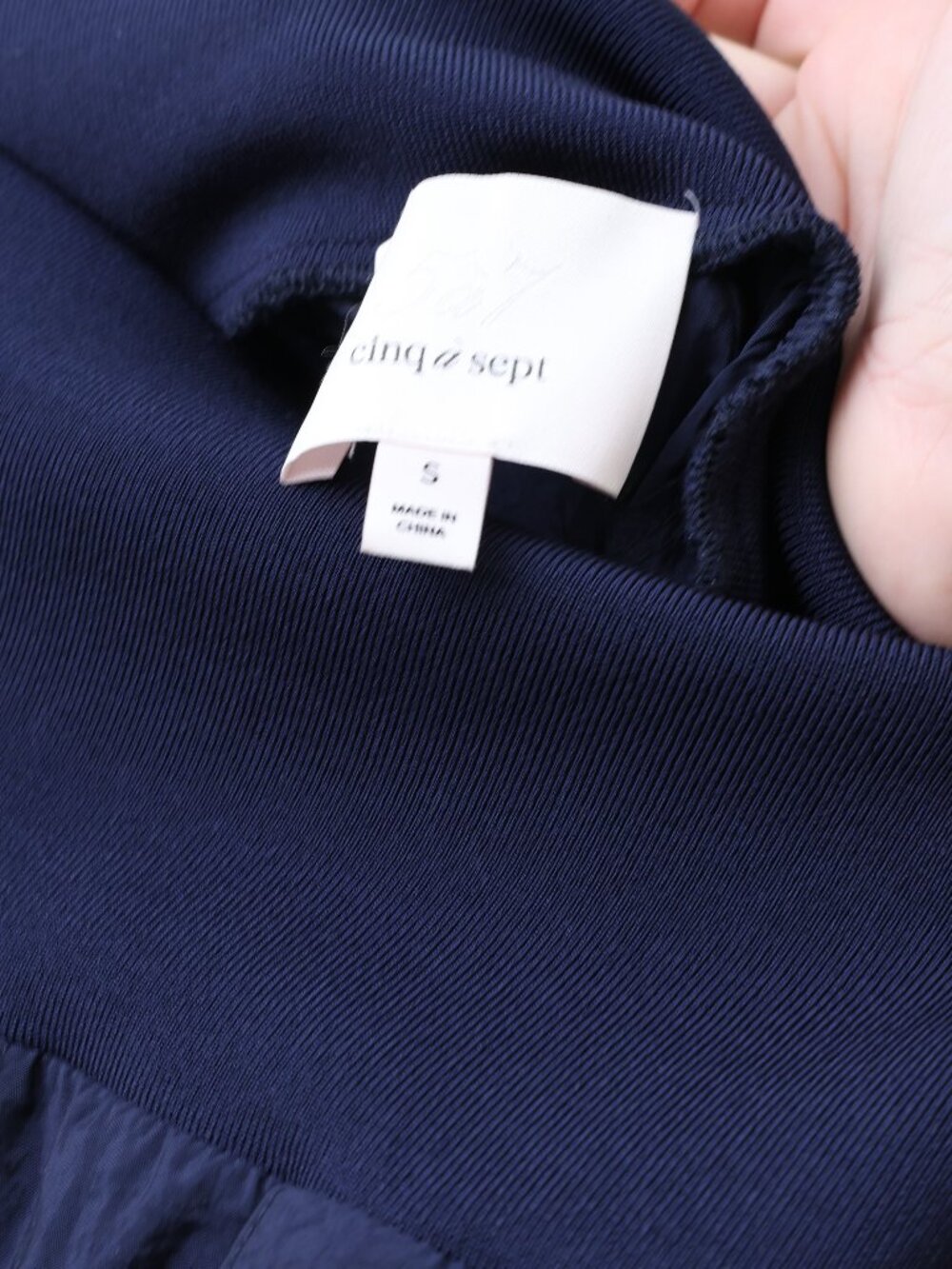 NWOT Cinq A‎ Sept Harmony Parachute Pant Navy Blue Size Small - Picture 5 of 5